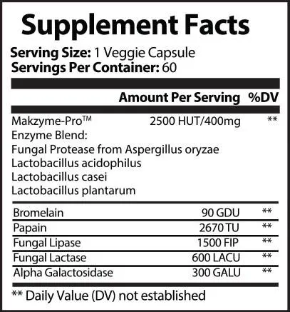 Digestive Enzyme | Gut-Friendly Probiotic & Enzyme Blend for Comfort, Energy & Nutrient Flow