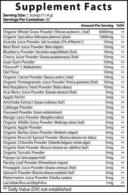 Organic Super Greens – Refreshing Watermelon Power Blend | Ultimate Vitality & Detox