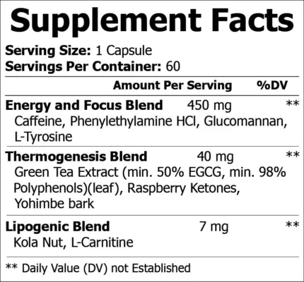 Oxy-B Plus – Thermogenic Fat Burner | Clean Energy, Focus & Metabolism Support for Vitality