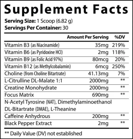 Pre-Workout (Fruit Punch) – Elevate Your Energy, Awaken Your Potential