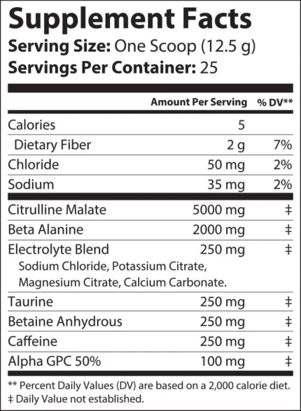 Pump Non-Stim Pre-Workout – Citrus Blast | Caffeine-Free Muscle Pump & Focus | Clean Energy Formula