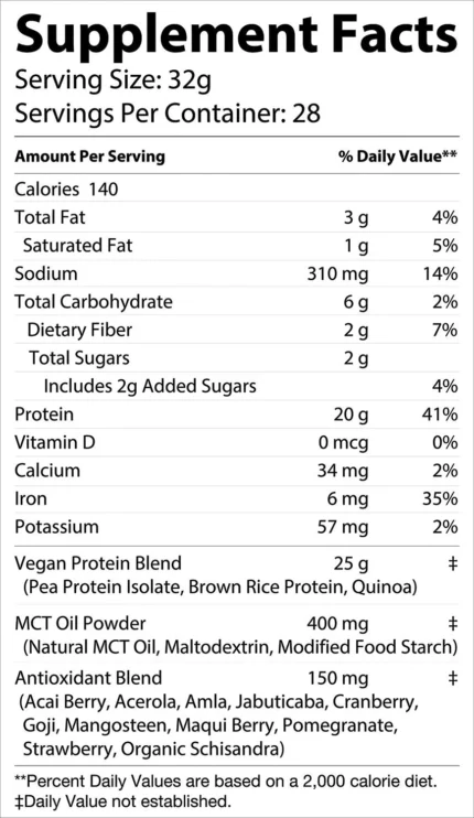 Vegan Protein Chocolate – 2lb – Pure Plant Power for Strength & Vitality