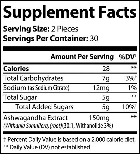 Ashwagandha Gummies – Daily Calm & Mood Support with Adaptogenic Energy for Mind-Body Balance