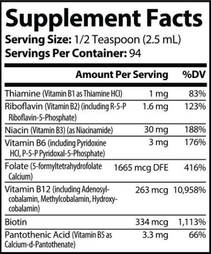 Fermented Vitamin B Complex 8 fl oz – Pure Energy & Mood Support