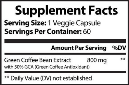 Green Coffee Bean – Natural Metabolism Booster & Antioxidant Cleanse for Vibrant Daily Energy
