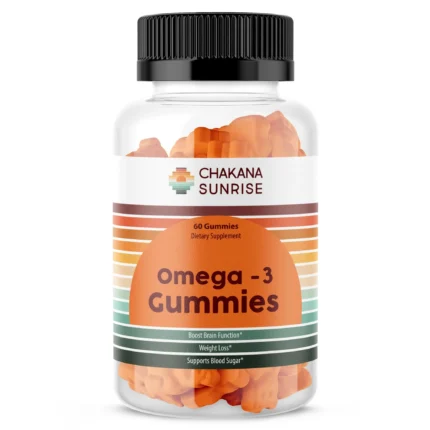Omega 3 Gummies – Delicious Orange DHA & EPA for Brain, Heart & Eye Health No Fishy Aftertaste