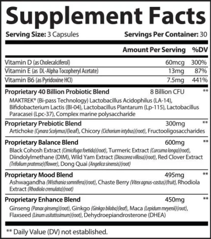 Premium Menopause Support for Radiant Balance & Inner Harmony