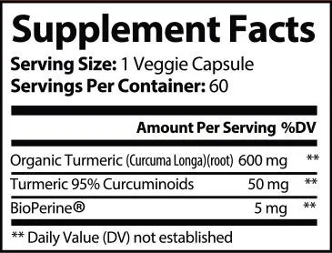 Turmeric w/BioPerine – Natural Joint, Brain & Immune Support